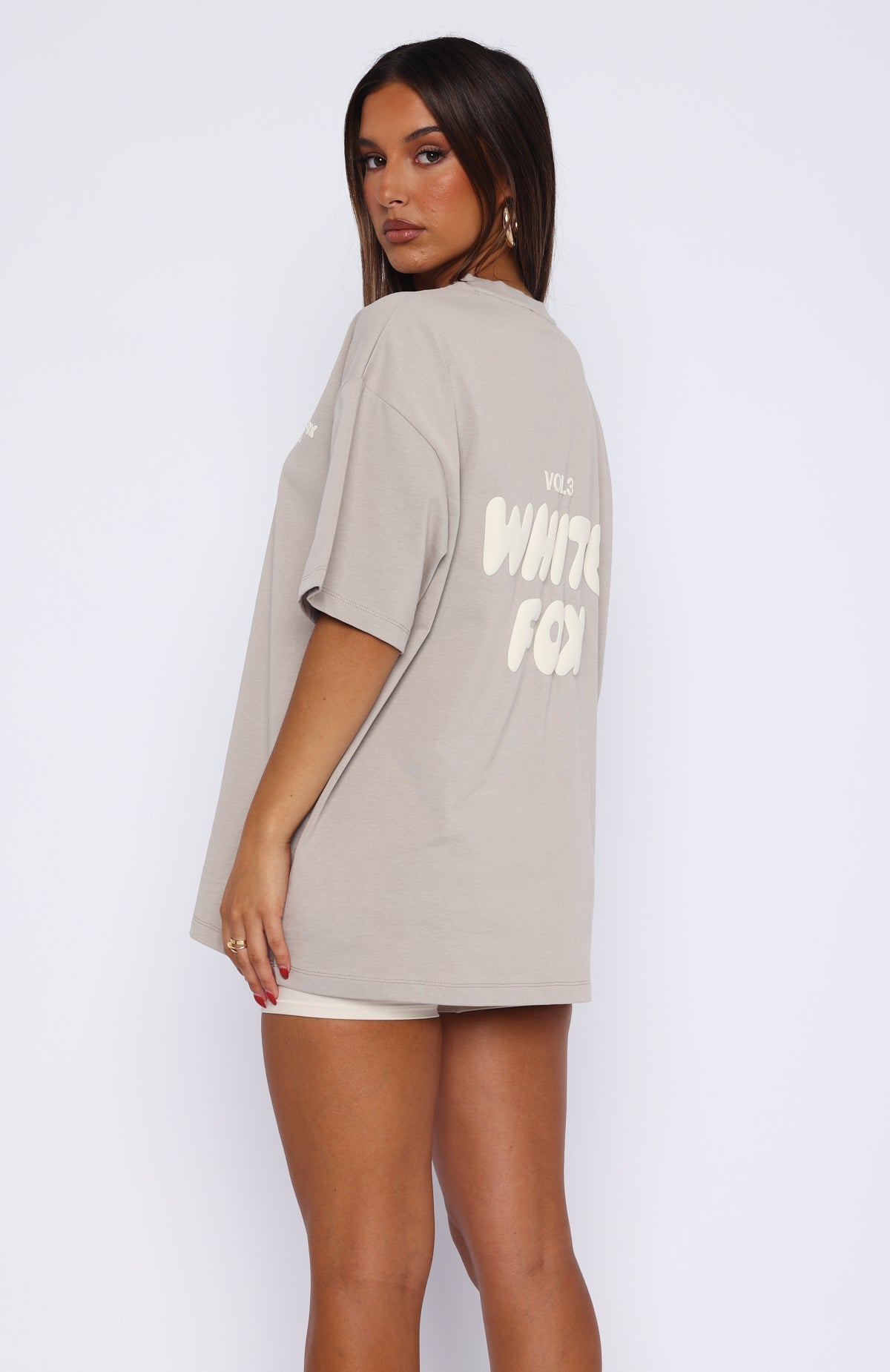 Offstage Back Graphic Oversized Tee Grey - Image 4
