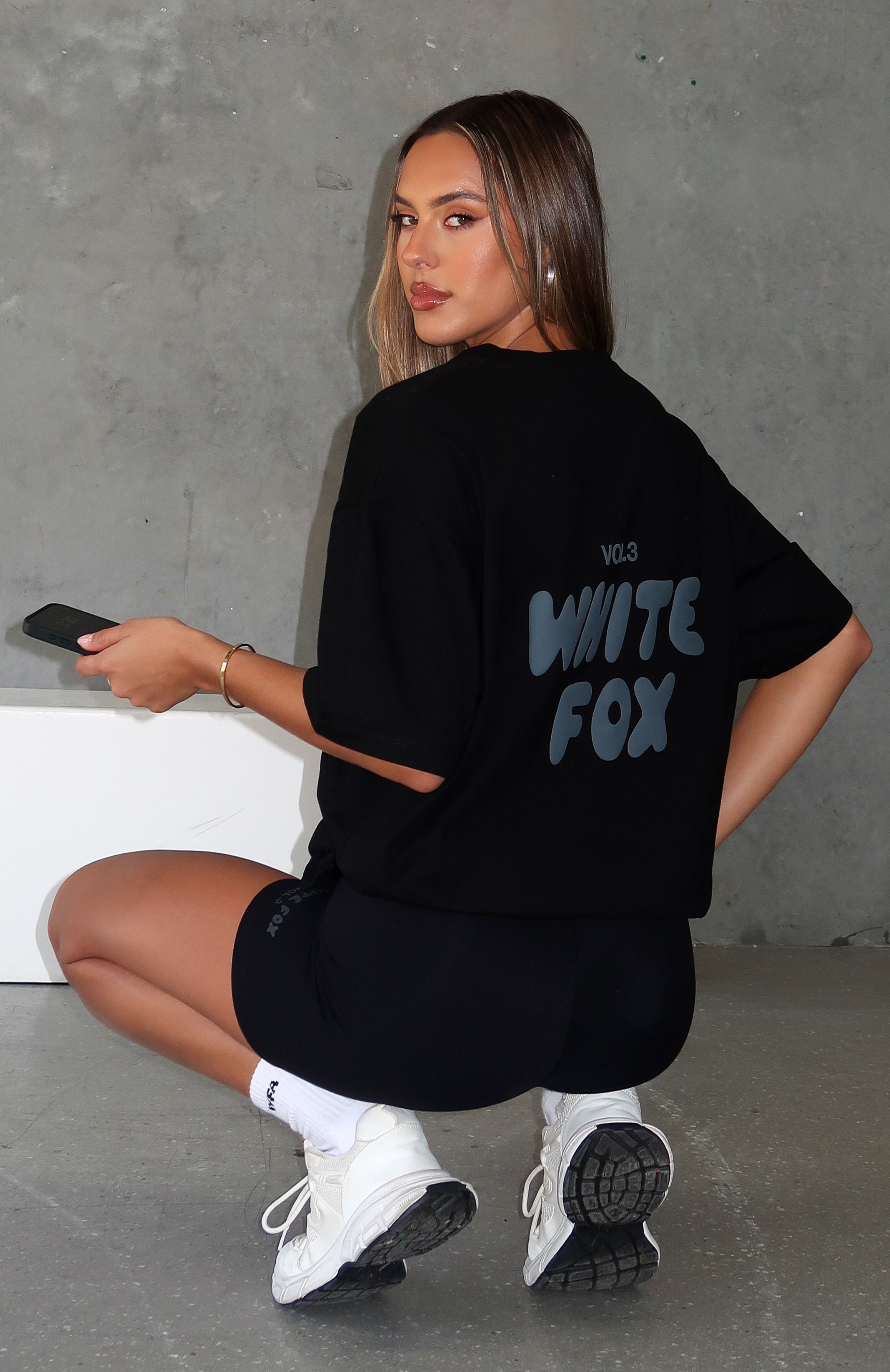 Offstage Back Graphic Oversized Tee Onyx - Image 1