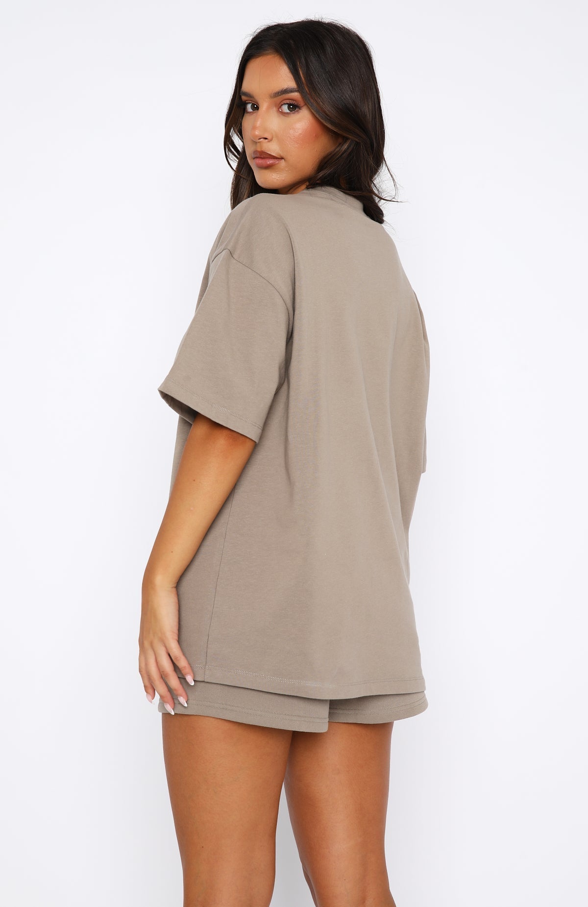 Offstage Oversized Tee Fawn - Image 4