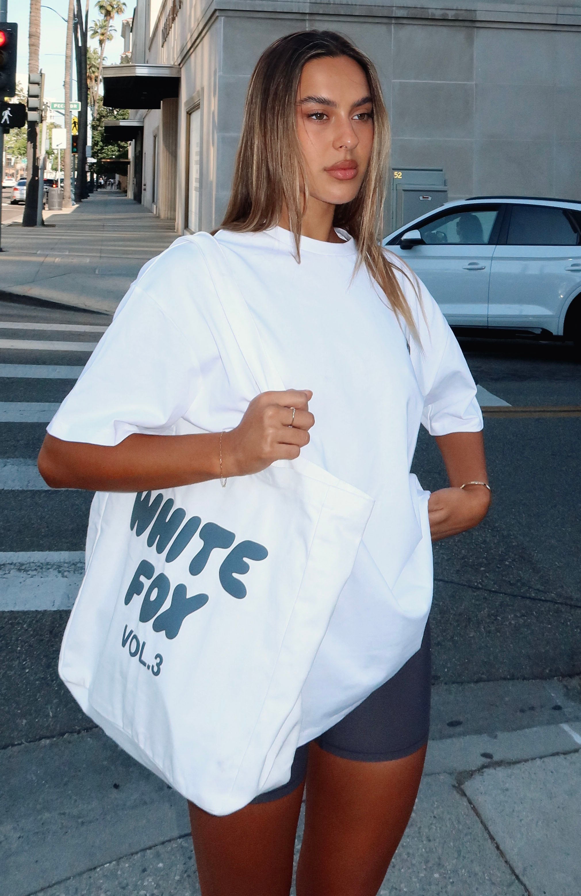 Offstage Tote Bag White/Charcoal - Image 1