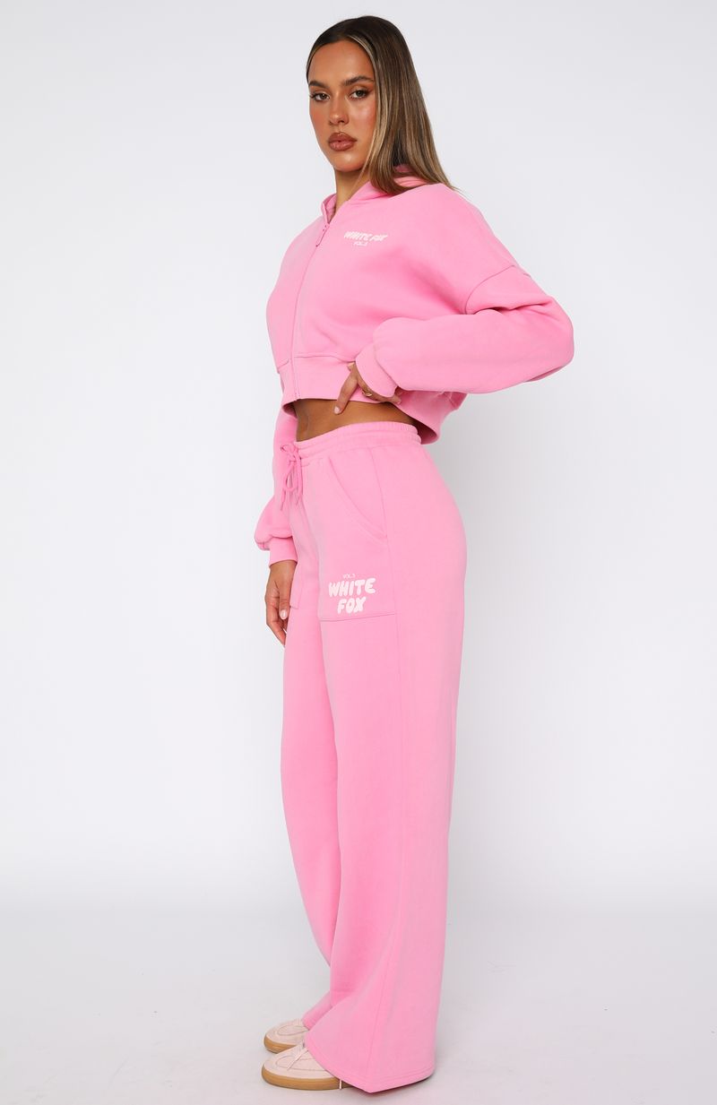 Offstage Wide Leg Sweatpants Bubblegum - Image 3