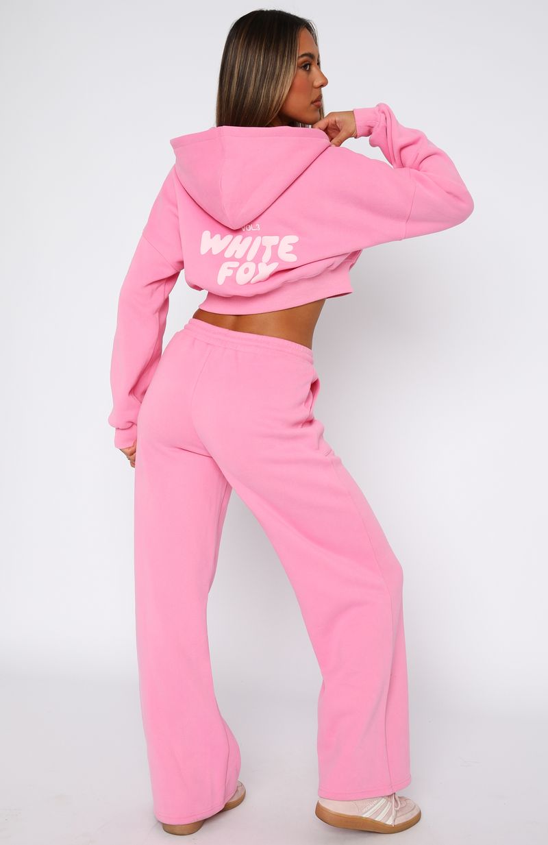 Offstage Wide Leg Sweatpants Bubblegum - Image 4