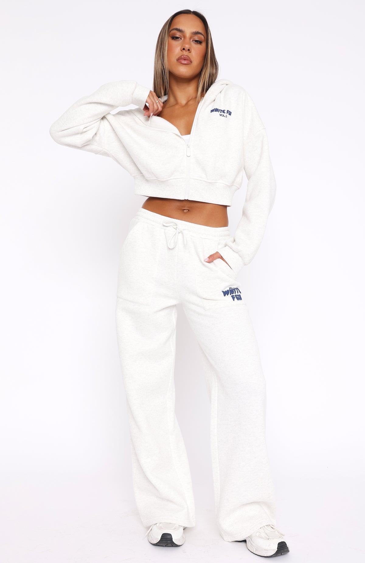 Offstage Wide Leg Sweatpants Mineral Grey - Image 2