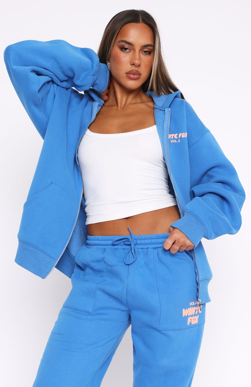 Offstage Zip Front Hoodie Azure - Image 2