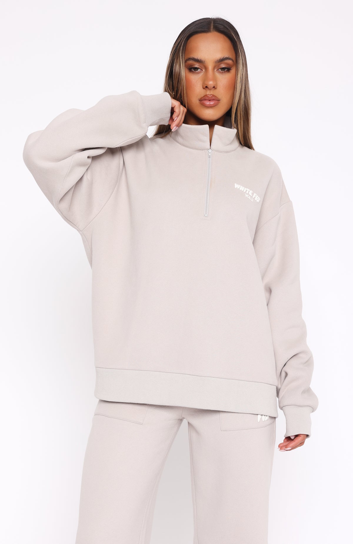 Offstage Zip Front Sweater Moon - Image 2