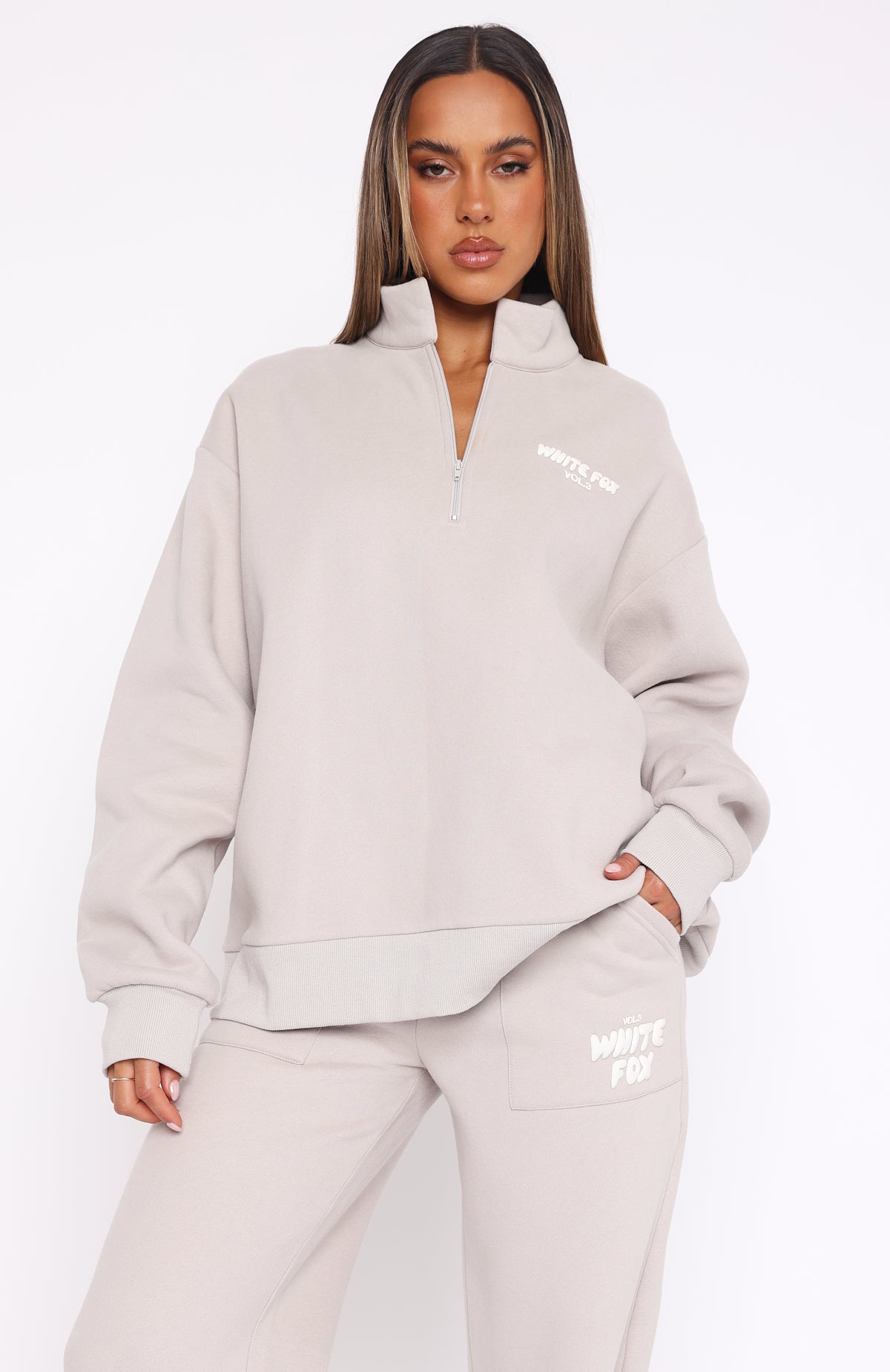 Offstage Zip Front Sweater Moon - Image 5